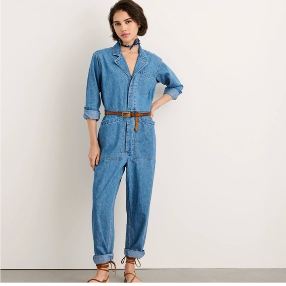 Alex Mill Blue Denim Jumpsuit - Picture 1 of 6